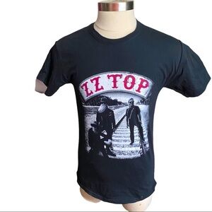 Jerzees Tag ZZ Top Graphic Double-Sided Tour Concert Music Band T-Shirt Men Med